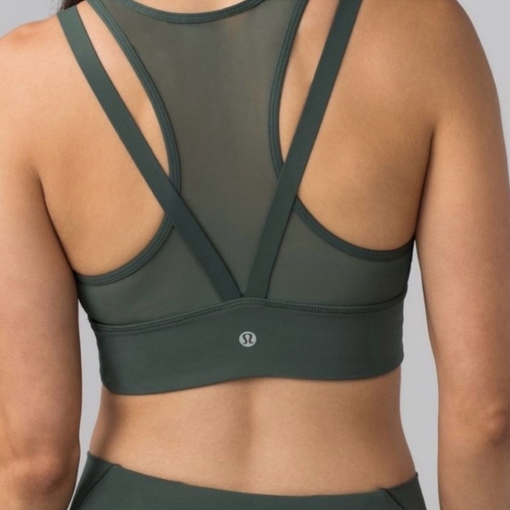 Lululemon Sun Setter Bra in Dark Forest - Picture 2 of 4